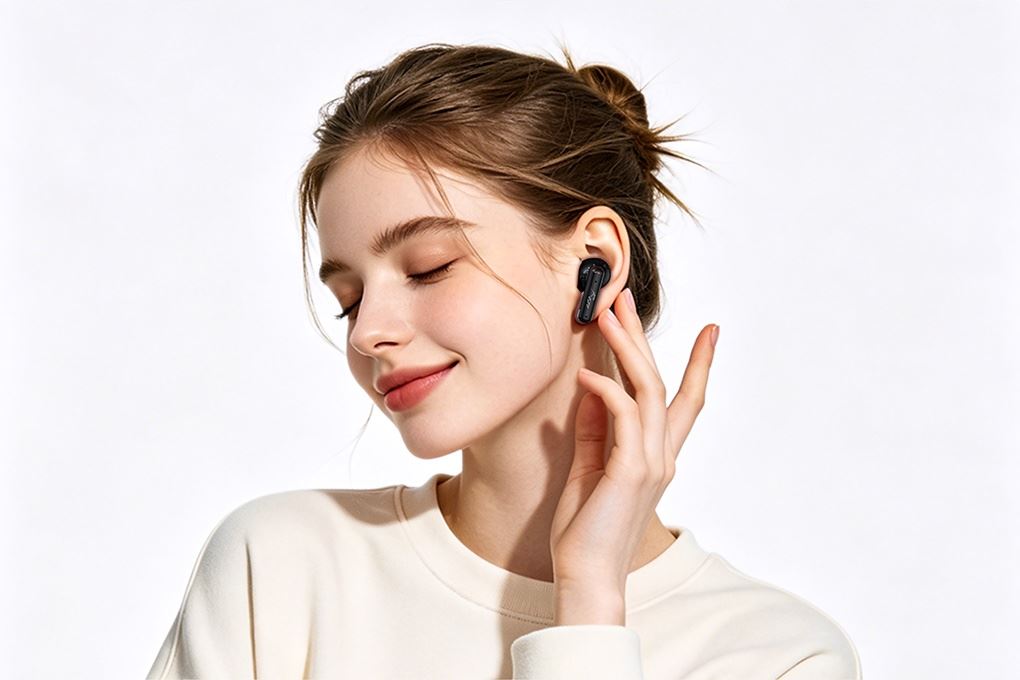 Tai nghe Bluetooth True Wireless Rezo Glide Buds Sound Live Màu Đen