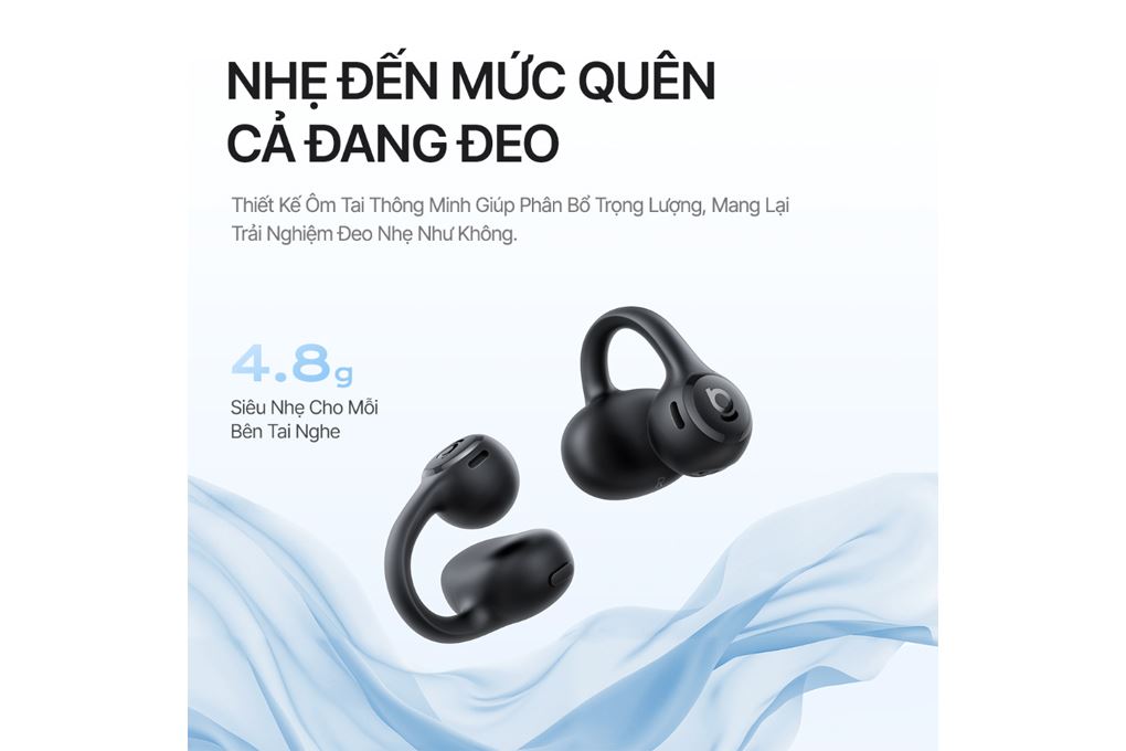 Tai nghe Bluetooth Open-Ear OWS Baseus Bass BC1 Lite Màu Trắng