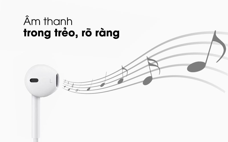 Âm thanh chân thực - Tai nghe Có Dây Apple MMTN2