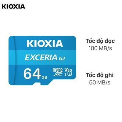 Thẻ nhớ Kioxia MicroSD 64GB Class 10_U3