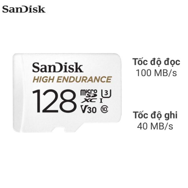 Thẻ nhớ chuyên Camera Sandisk MicroSD 128GB class 10_U3
