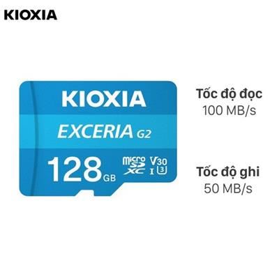 Thẻ nhớ chuyên Camera Kioxia MicroSD 128GB Class 10_U3