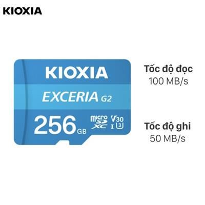 Thẻ nhớ chuyên Camera Kioxia MicroSD 256GB class 10_U3