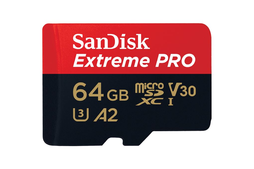 Thẻ nhớ Sandisk MicroSD 64GB Extreme Pro class 10_U3 Màu Đen - Đỏ