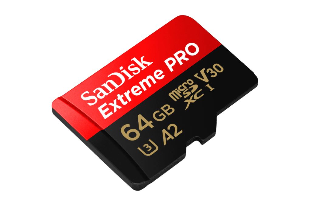 Thẻ nhớ Sandisk MicroSD 64GB Extreme Pro class 10_U3 Màu Đen - Đỏ