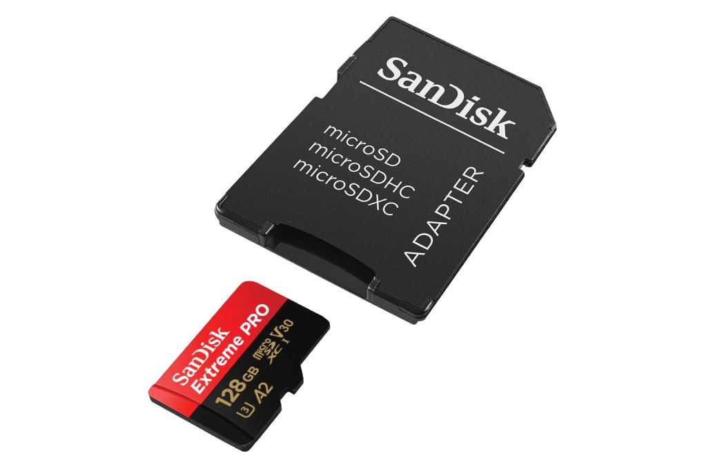 Thẻ nhớ Sandisk MicroSD 128GB Extreme Pro class 10_U3 Màu Đen - Đỏ Thẻ nhớ Sandisk MicroSD 128GB Extreme Pro class 10_U3 Màu Đen - Đỏ