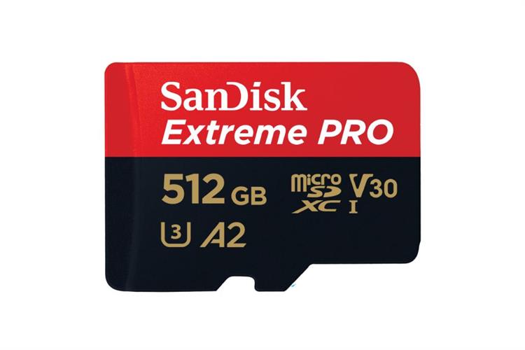 Thẻ nhớ Sandisk MicroSD 512GB Extreme Pro class 10_U3 Màu Đen - Đỏ