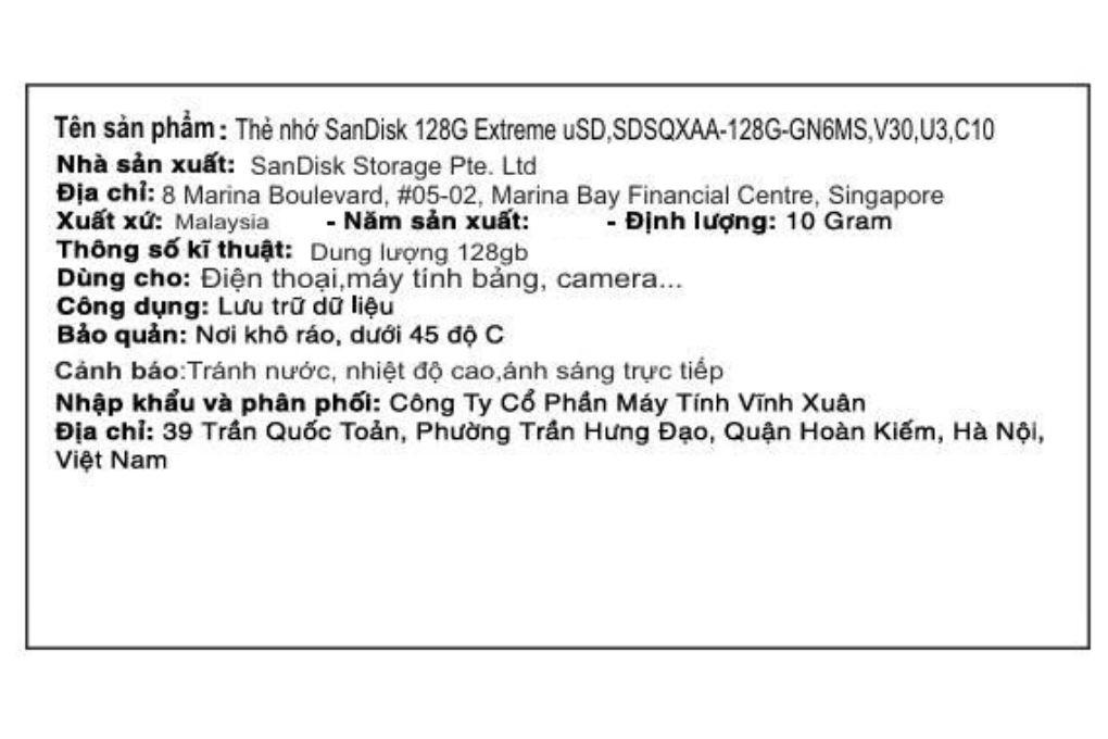 Thẻ nhớ Sandisk Creator MicroSD 128GB Extreme class 10_U3 Màu Xanh Dương