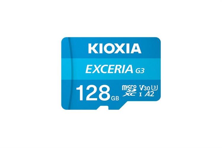 Thẻ nhớ Kioxia MicroSD G3 128GB Class 10_U3 Màu Đen - xanh dương