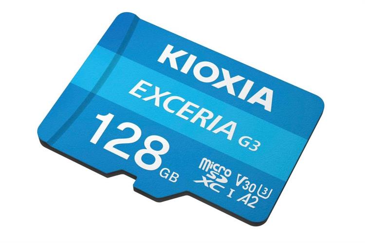 Thẻ nhớ Kioxia MicroSD G3 128GB Class 10_U3 Màu Đen - xanh dương