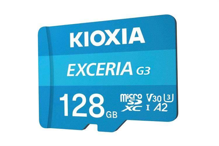 Thẻ nhớ Kioxia MicroSD G3 128GB Class 10_U3 Màu Đen - xanh dương