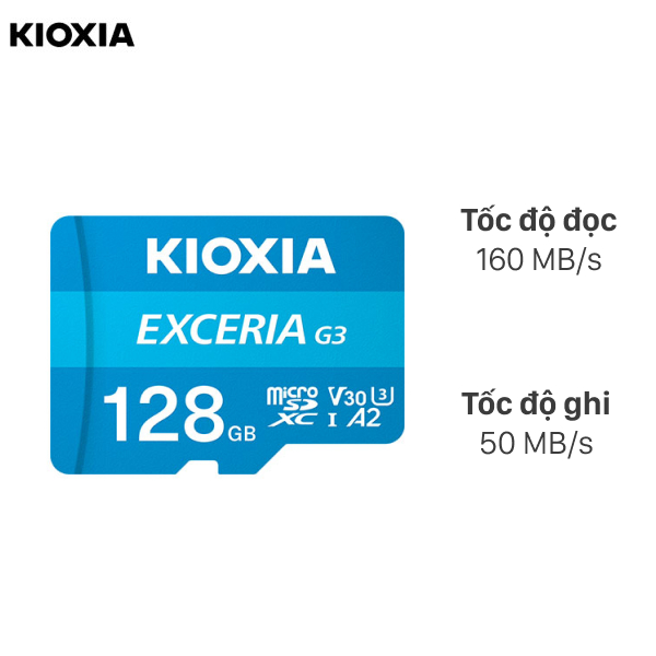 Thẻ nhớ Kioxia MicroSD G3 128GB Class 10_U3