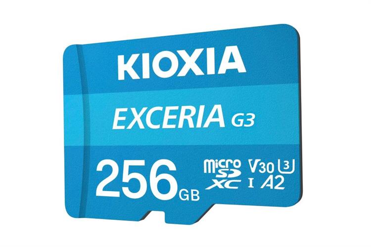 Thẻ nhớ Kioxia MicroSD G3 256GB Class 10_U3 Màu Đen - xanh dương