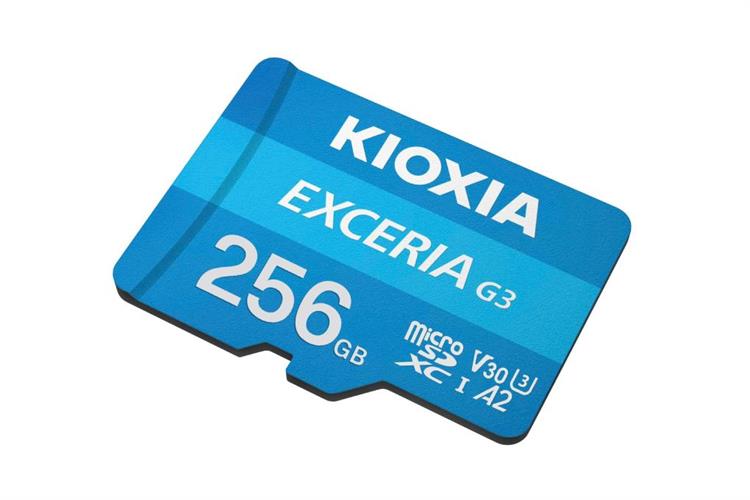 Thẻ nhớ Kioxia MicroSD G3 256GB Class 10_U3 Màu Đen - xanh dương