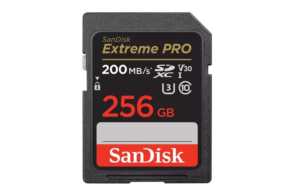 Thẻ nhớ Sandisk SDHC 256GB Extreme Pro class 10_U3 Màu Đen - Đỏ
