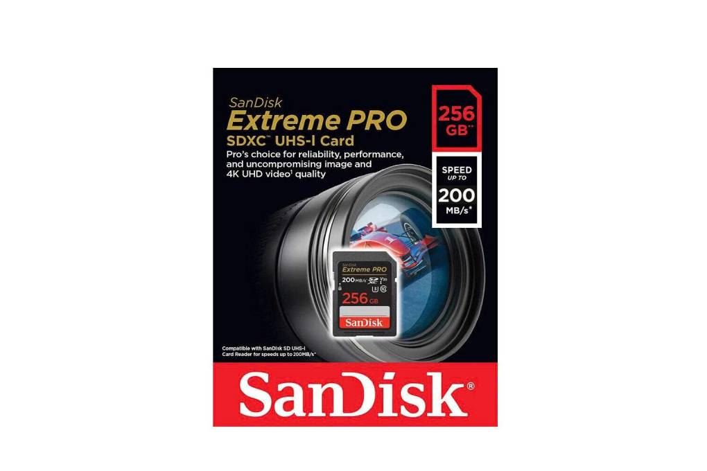 Thẻ nhớ Sandisk SDHC 256GB Extreme Pro class 10_U3 Màu Đen - Đỏ