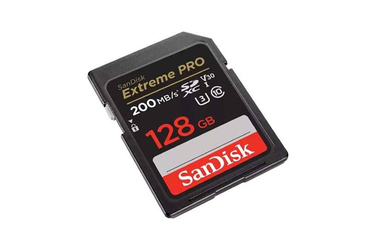 Thẻ nhớ Sandisk SDHC 128GB Extreme Pro class 10_U3 Màu Đen - Đỏ