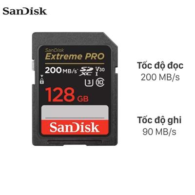Thẻ nhớ Sandisk SDHC 128GB Extreme Pro class 10_U3