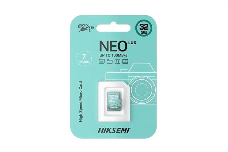 Thẻ nhớ HIKSEMI MicroSD 32GB Neo Lux Class 10_U3 Màu Xanh ngọc