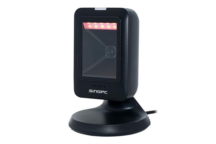 Máy quét mã vạch 2D để bàn có dây SingPC Scan-2800U Màu Đen