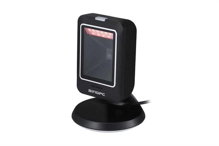Máy quét mã vạch 2D để bàn có dây SingPC Scan-2800U Màu Đen