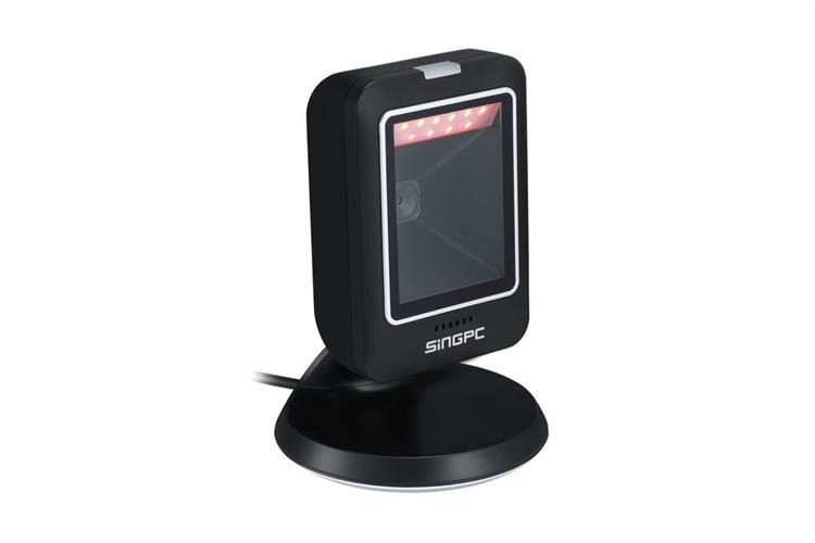 Máy quét mã vạch 2D để bàn có dây SingPC Scan-2800U Màu Đen