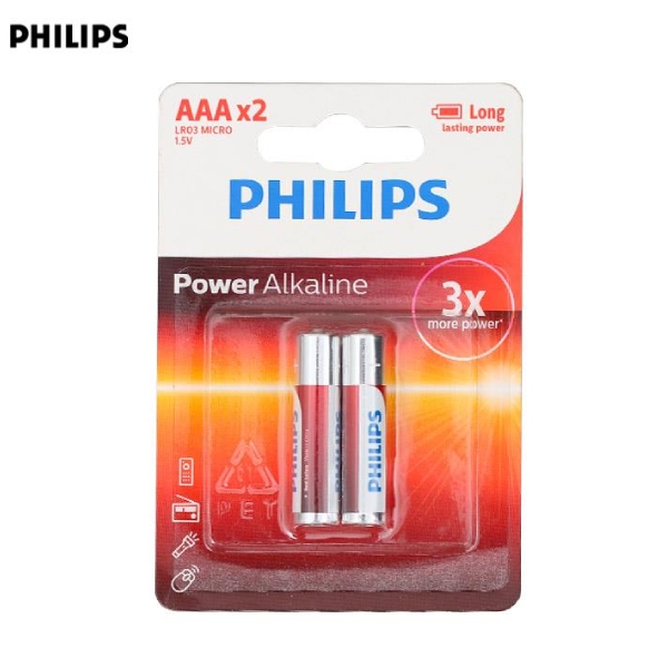 Pin AAA 2 viên Alkaline Philips LR03P2B