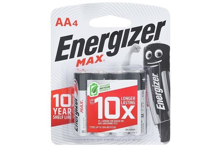 Pin AA 4 viên Energizer Max E91BP4