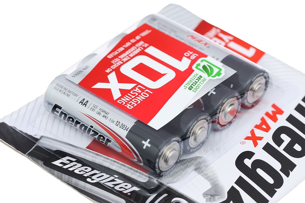 Pin AA 4 viên Energizer Max E91BP4 - 3