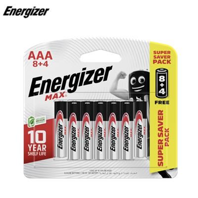 Pin AAA 12 viên Energizer Max E92BP8+4