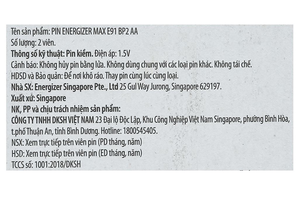 Pin AA Energizer Max E91BP2 - 4