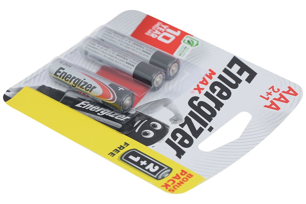 Pin AAA 3 viên Energizer Max E92BP2+1 Màu Trắng - Đen