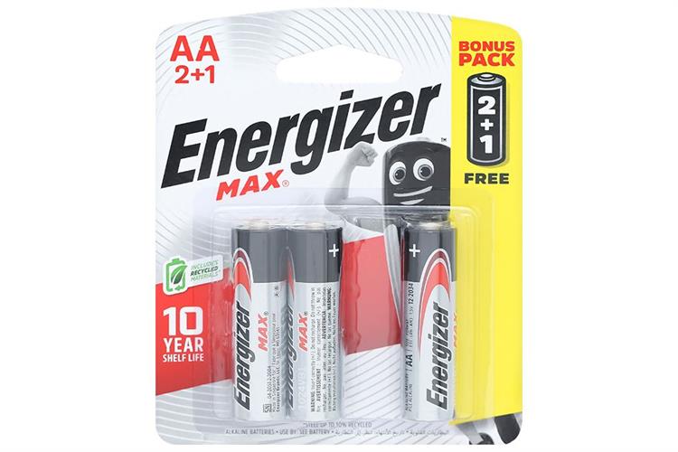 Pin AA 3 viên Energizer Max E91BP2+1 Màu Trắng - Đen