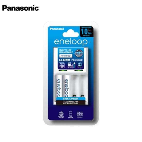Bộ sạc tiêu chuẩn 10h Panasonic Eneloop K-KJ51MC20V3 2000mAH (kèm pin AA 2 viên)