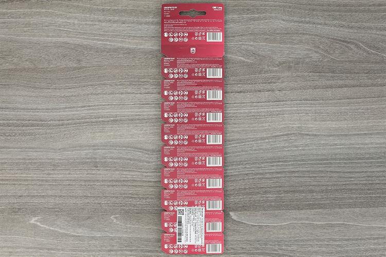 Pin AAA 10 viên Alkaline Philips LR03P10TS Màu Đen - Đỏ