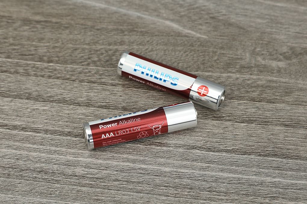 Pin AAA 10 viên Alkaline Philips LR03P10TS Màu Đen - Đỏ