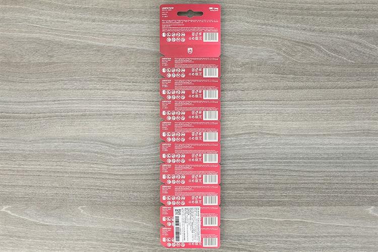 Pin AA 10 viên Alkaline Philips LR6P10TS Màu Đen - Đỏ