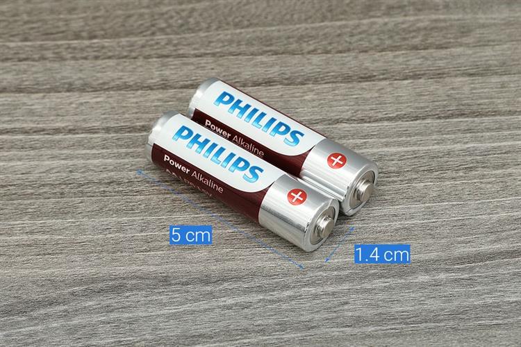Pin AA 10 viên Alkaline Philips LR6P10TS Màu Đen - Đỏ