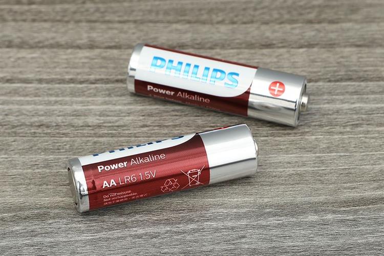 Pin AA 10 viên Alkaline Philips LR6P10TS Màu Đen - Đỏ