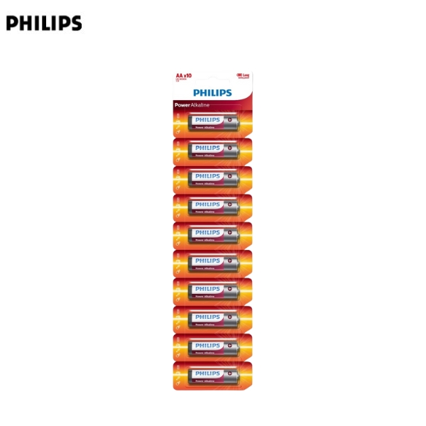Pin AA 10 viên Alkaline Philips LR6P10TS