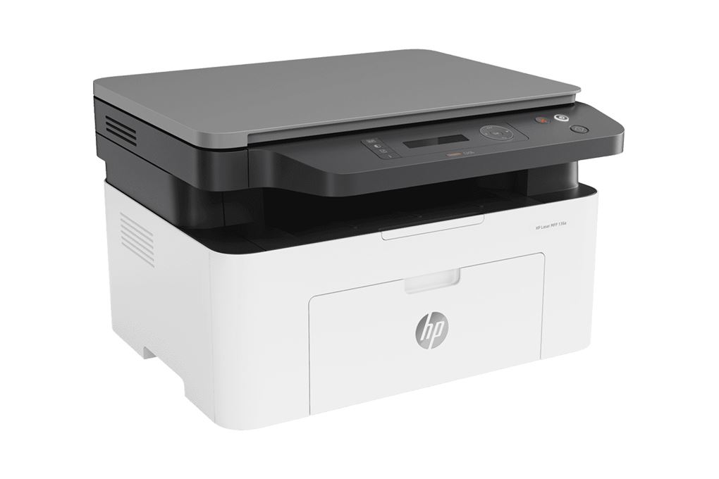 Máy in laser trắng đen đa năng HP LaserJet MFP 136a (4ZB85A) Màu Trắng