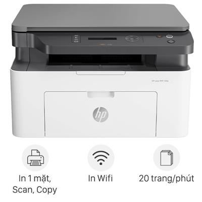 Máy in laser trắng đen đa năng HP LaserJet MFP 136w Wifi (4ZB86A)