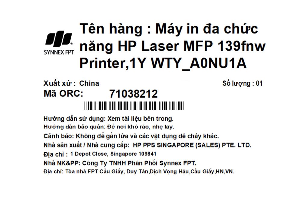 Máy in laser trắng đen đa năng HP Laser MFP 139fnw Wifi (A0NU1A) - 5
