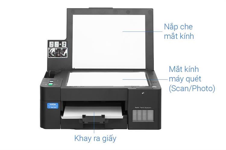 Máy in phun màu đa năng Brother DCP-T420W Màu Đen