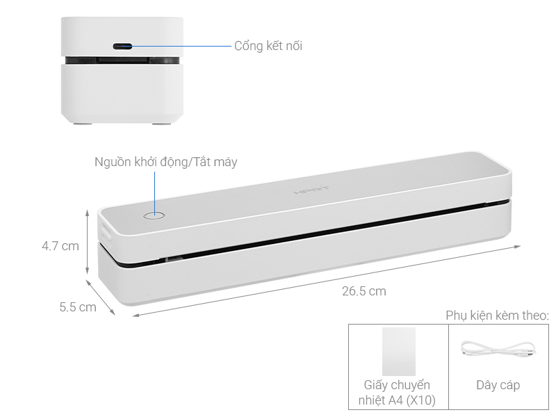 Máy in nhiệt di động HPRT MT610 Pro