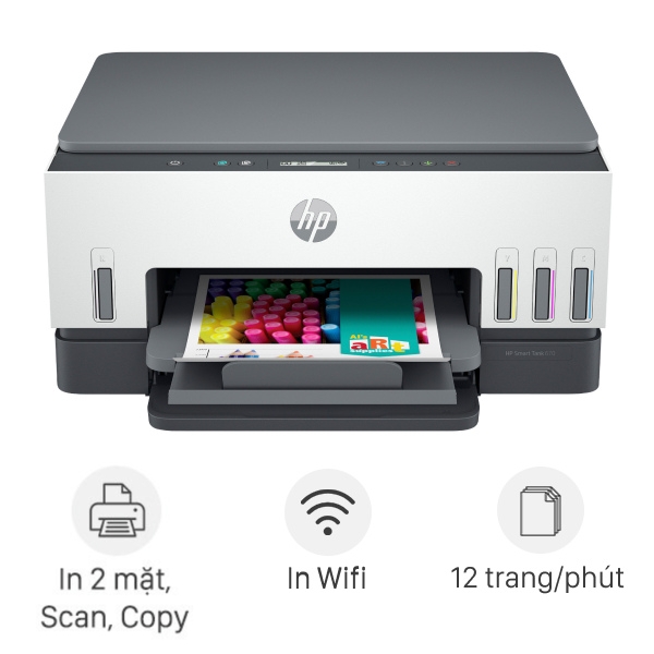 Máy in phun màu HP Smart Tank 670 Wifi (6UU48A)
