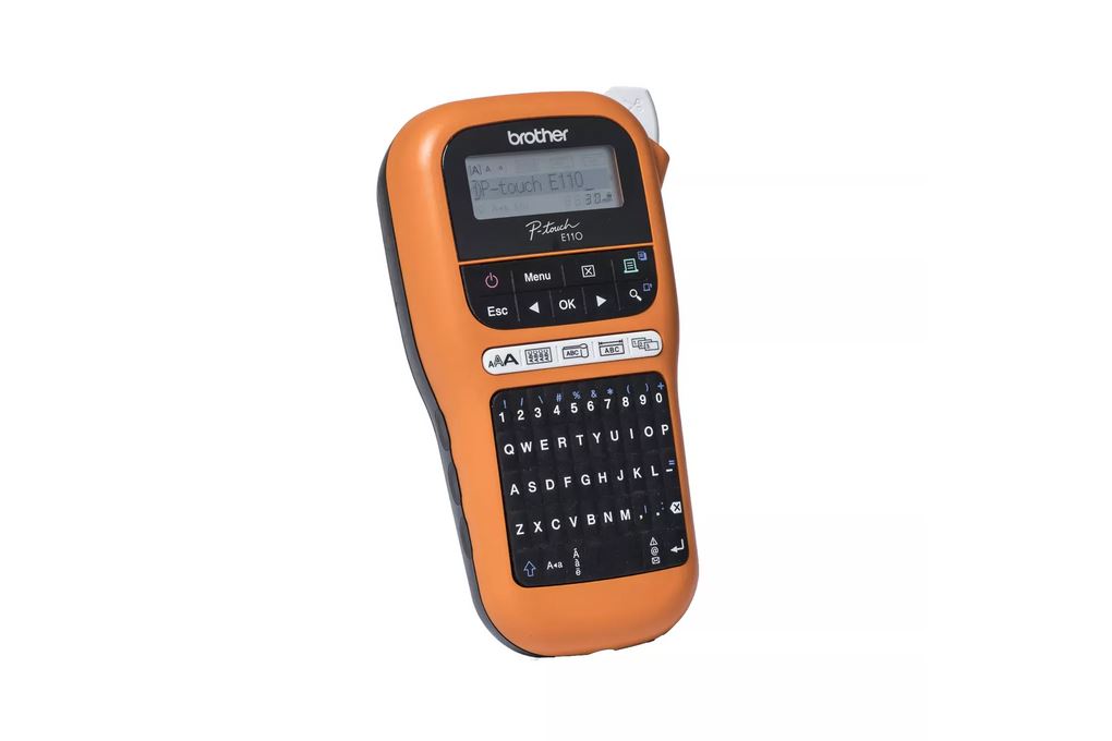Máy in nhãn Brother PT-E110 Màu Cam