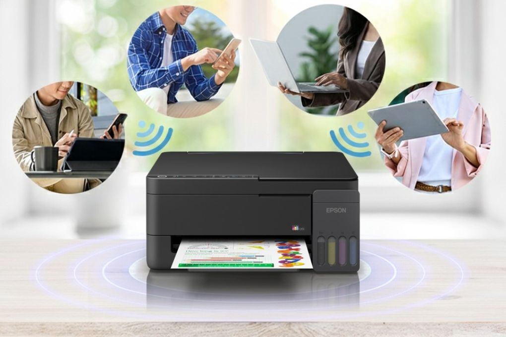 Máy in phun màu đa năng Epson L3350 Wifi (C11CL62503) Màu Đen