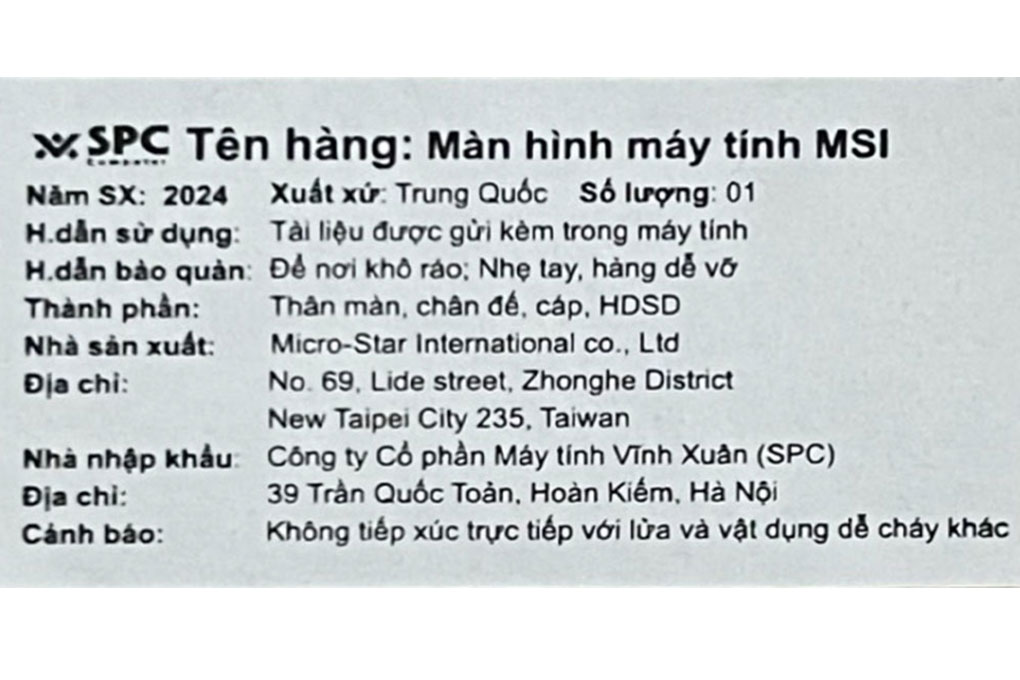 Màn hình Gaming MSI MPG 321URX 32 inch 4K/QD-OLED/240Hz/0.03ms - 6