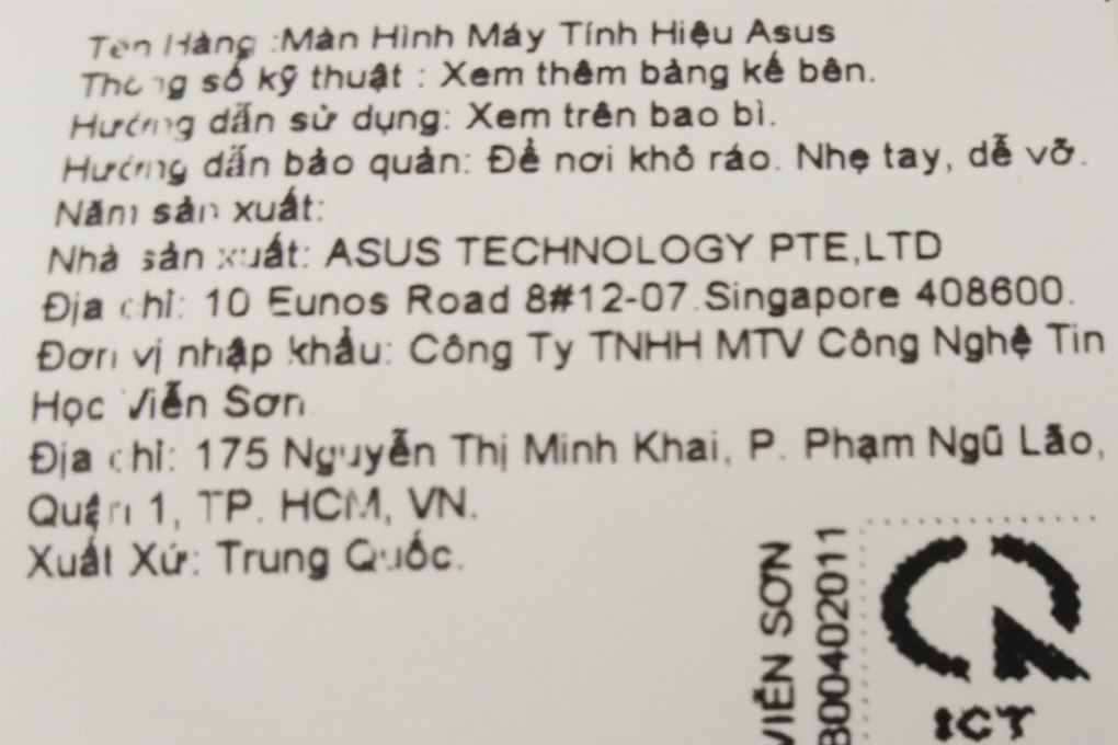 Màn hình Gaming Asus VG27AQ3A 27 inch 2K/IPS/180Hz/1ms Màu Đen